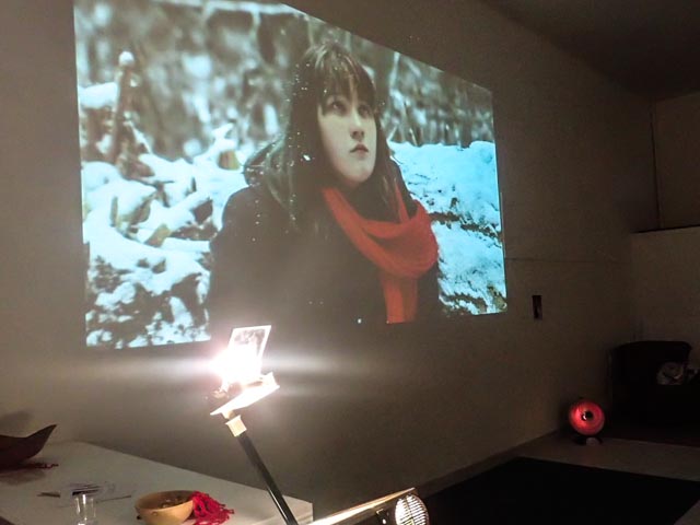 Joanna Smythe. Installation view of video piece. Photograph courtesy of the artist. 